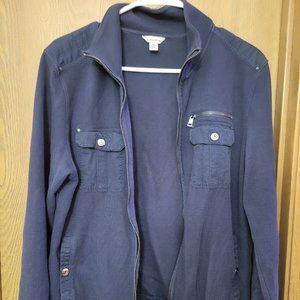 CALVIN KLEIN Men's Jackets Body Fit Full Zip Up Long Sleeves Front Pockets Sz M